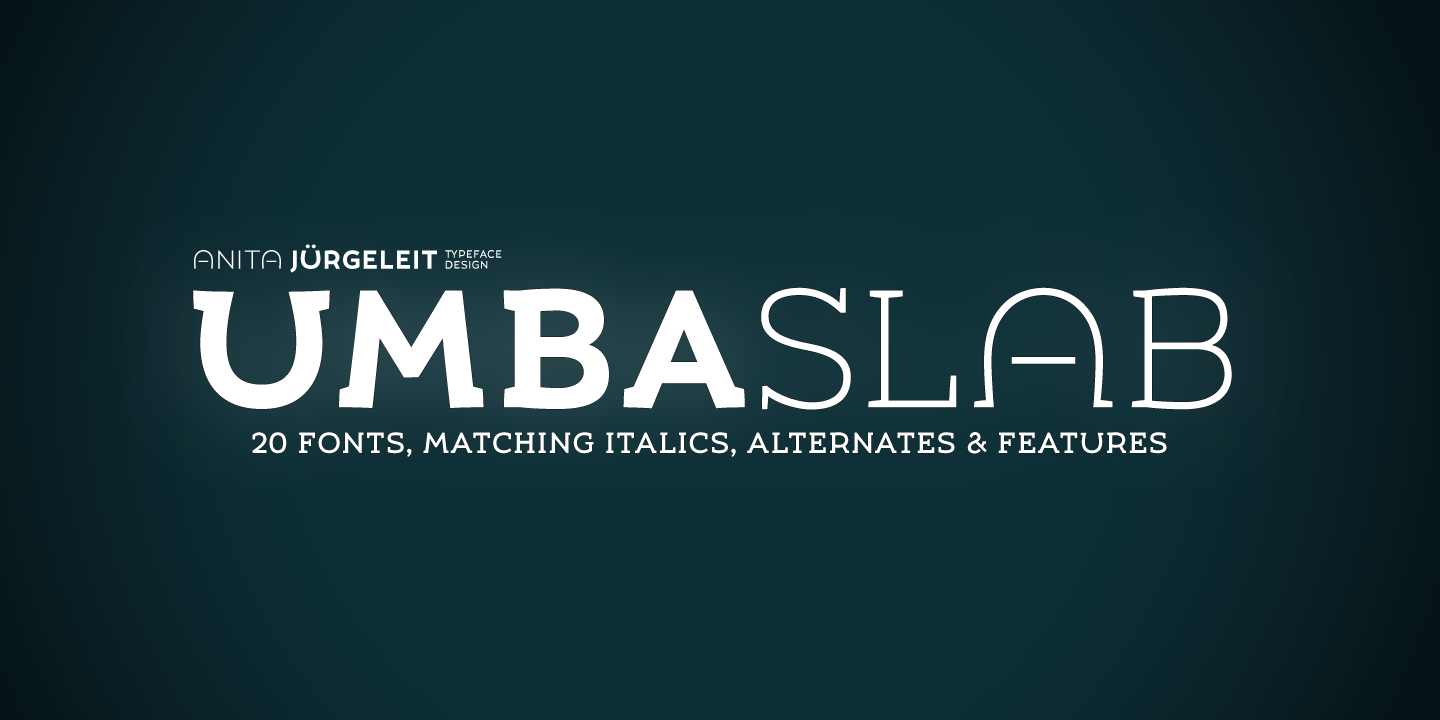 Beispiel einer Umba Slab Alt Alt Thin Italic-Schriftart